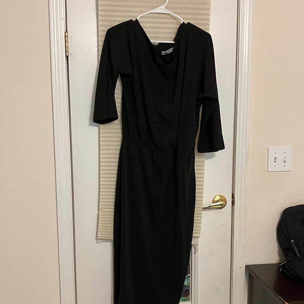 Grace Karin Classic Black Long Sleeve Dress